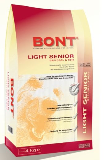 BONT LIGHT SENIOR Hundefutter mit GEFLGEL & REIS 15kg